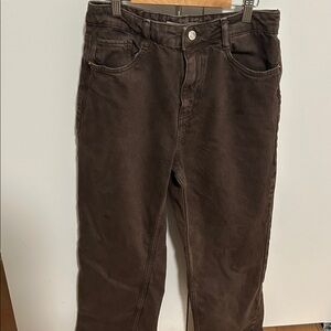 Zara Brown Straight Jeans